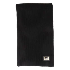 Knit Cashmere Scarf with Branded Plate