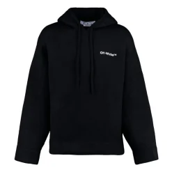 Knitted Hoodie with Logo Print