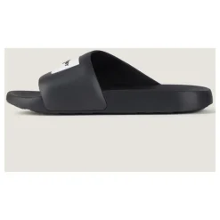 LABEL SLIDE FLAT SANDAL