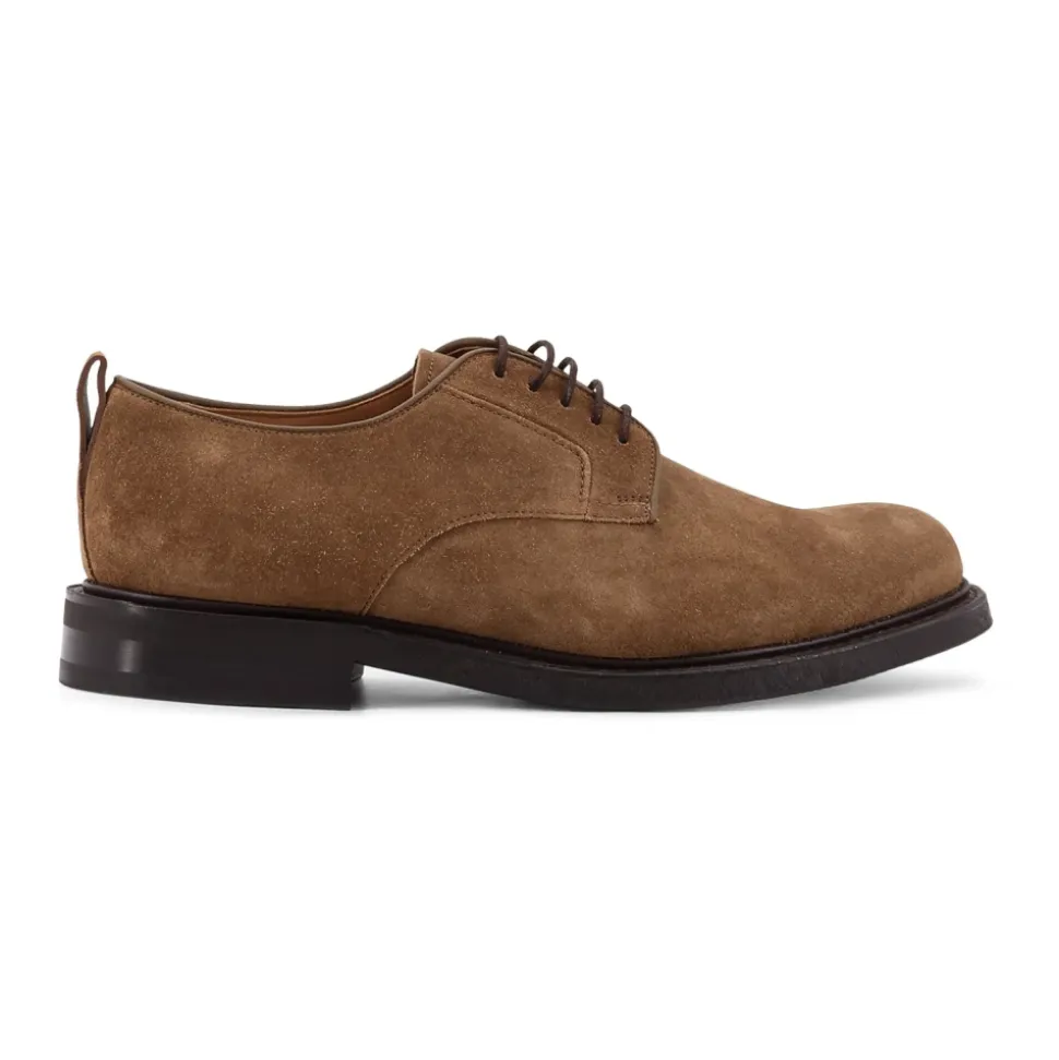 Lace-up Flat Shoes with Eyelet Detail