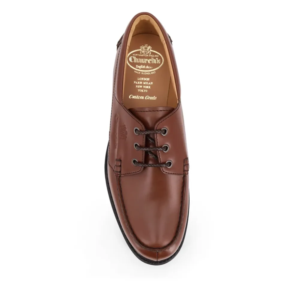 Lace-up Flat Shoes with Logo Detail