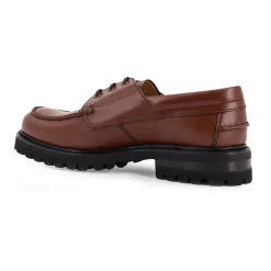 Lace-up Flat Shoes with Logo Detail