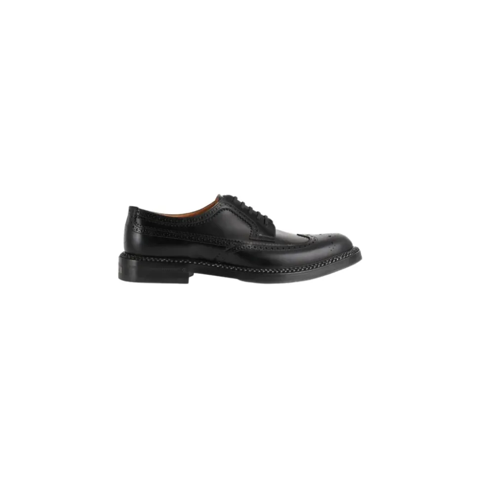 Lace-up Shoes with Brogue Details