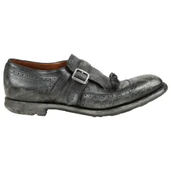 Lace-up Shoes with Buckle Detail
