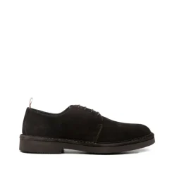 Lace-Up Suede Dress Shoes