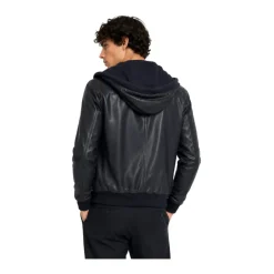Lambskin Leather Jacket with Hood
