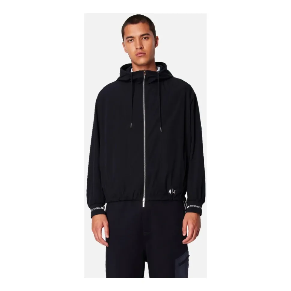 Laminated Fabric Jacket with Hood