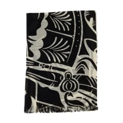 Large Wool Scarf in Black
