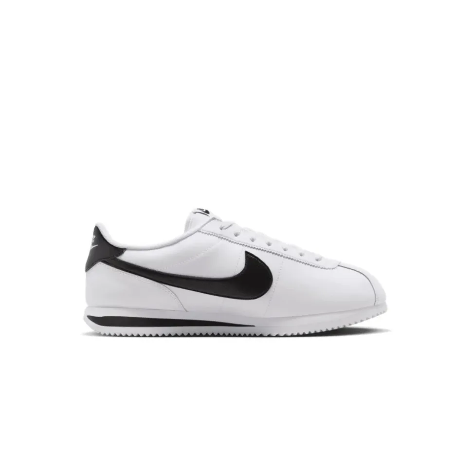 Leather and Synthetic Material Sneakers with Rubber Sole