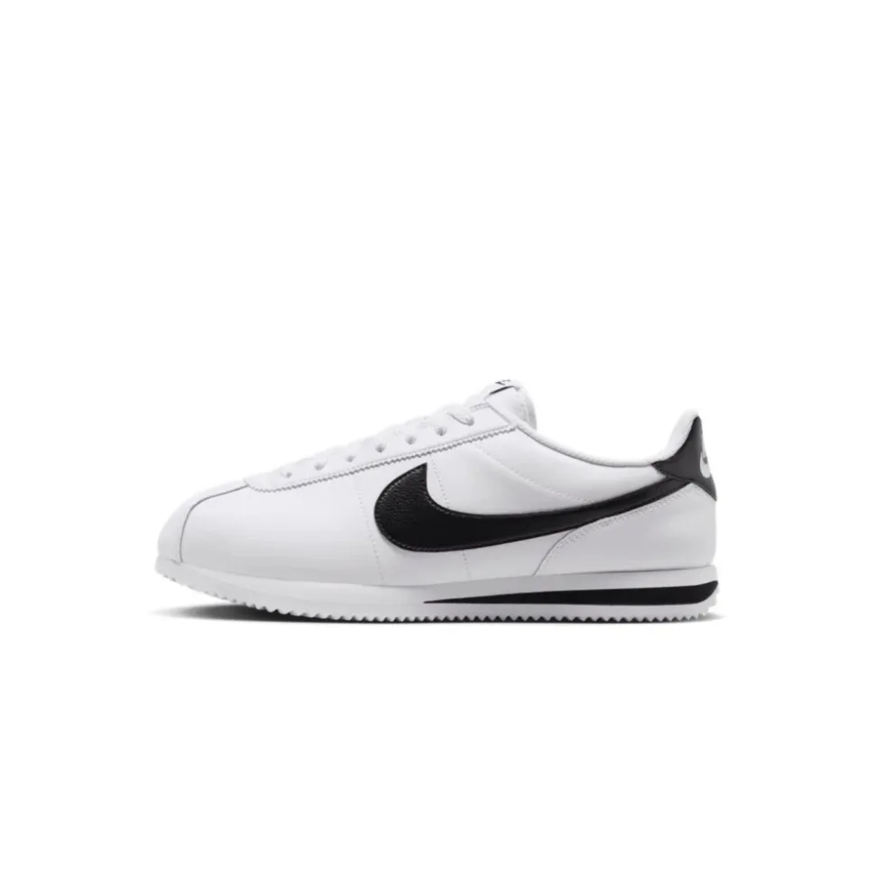 Leather and Synthetic Material Sneakers with Rubber Sole