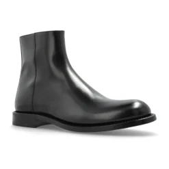 Leather ankle boots
