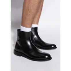 Leather ankle boots