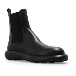 Leather ankle boots