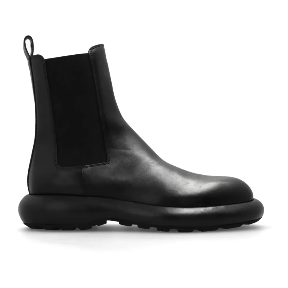 Leather ankle boots