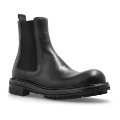 Leather ankle boots