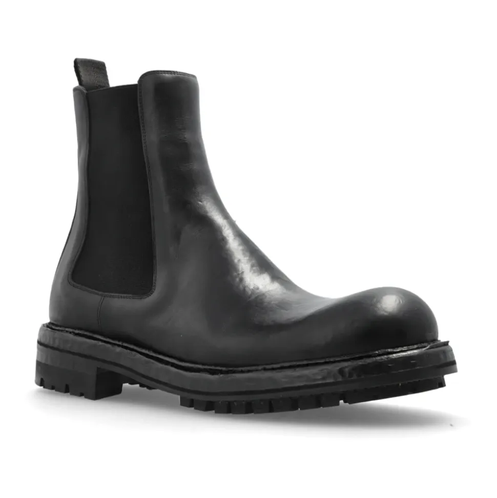 Leather ankle boots