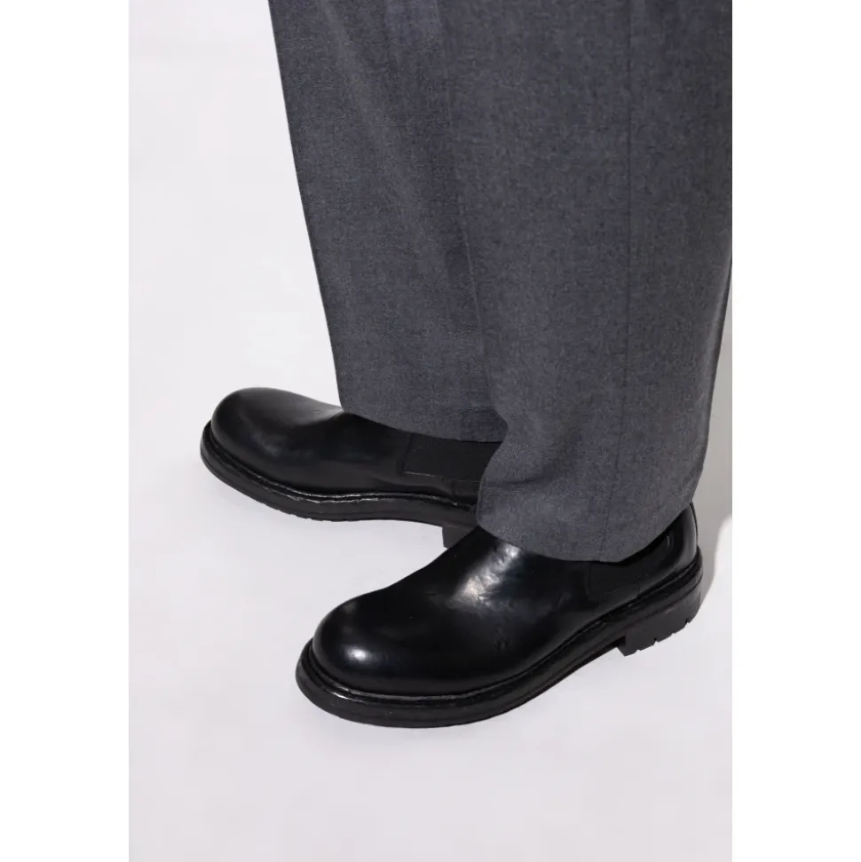 Leather ankle boots