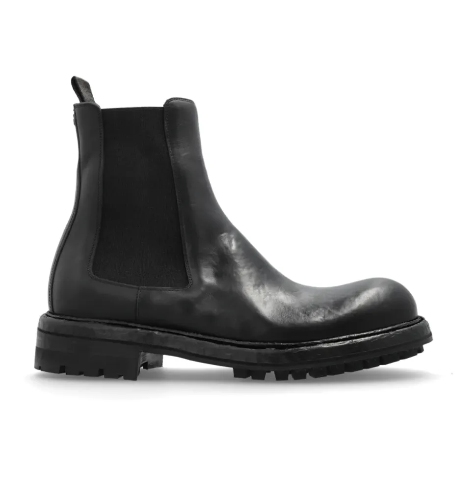 Leather ankle boots