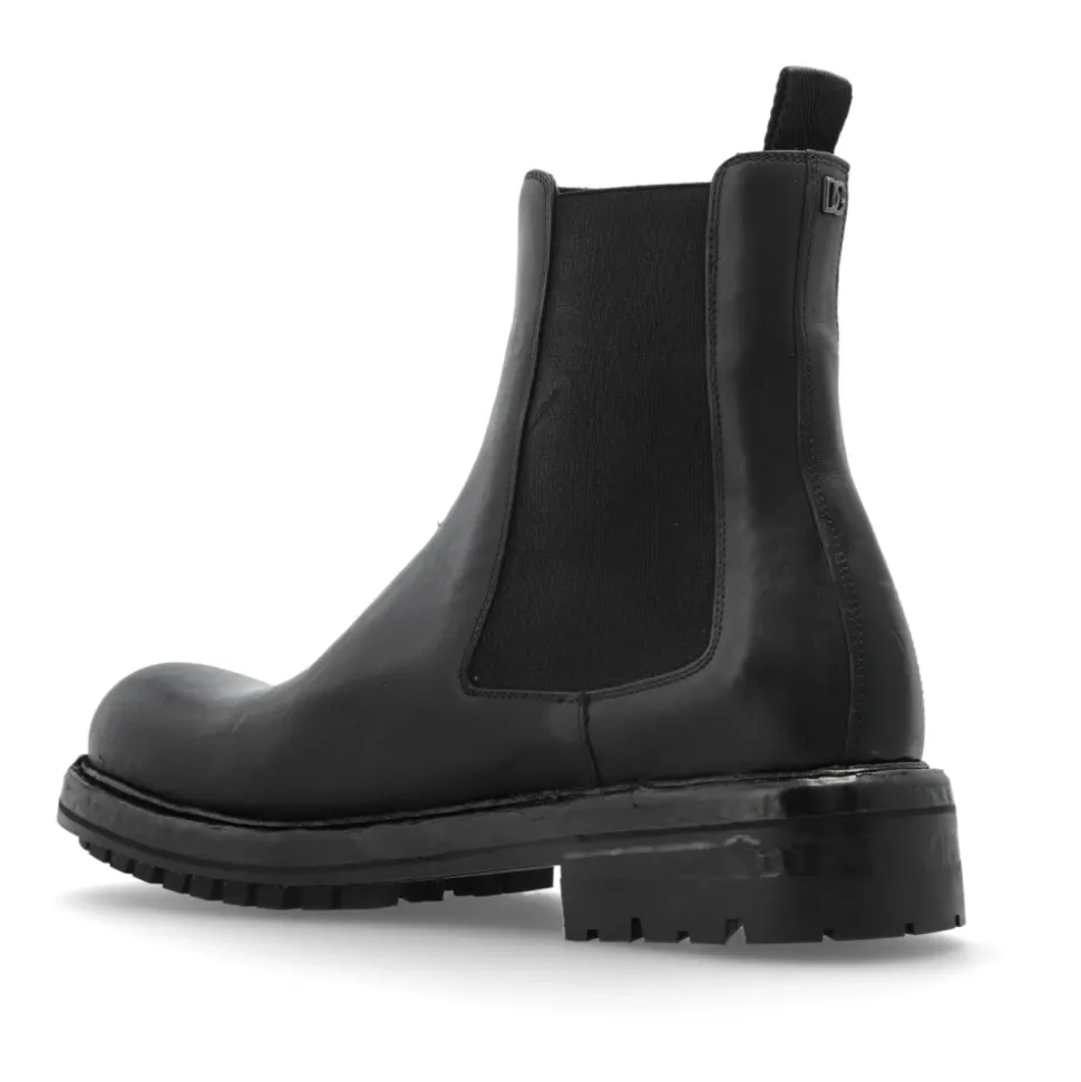 Leather ankle boots