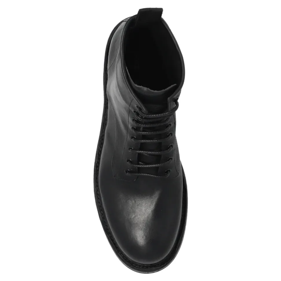 Leather ankle boots