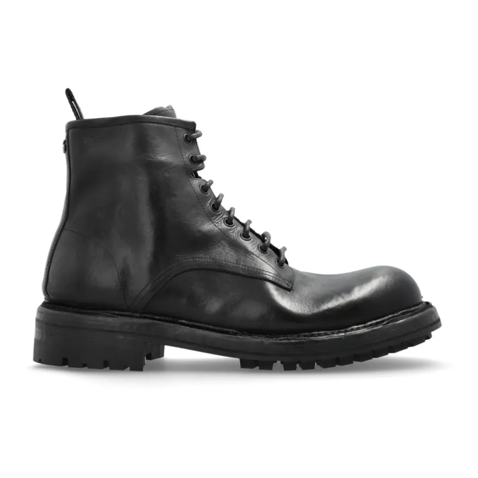 Leather ankle boots