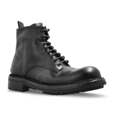 Leather ankle boots