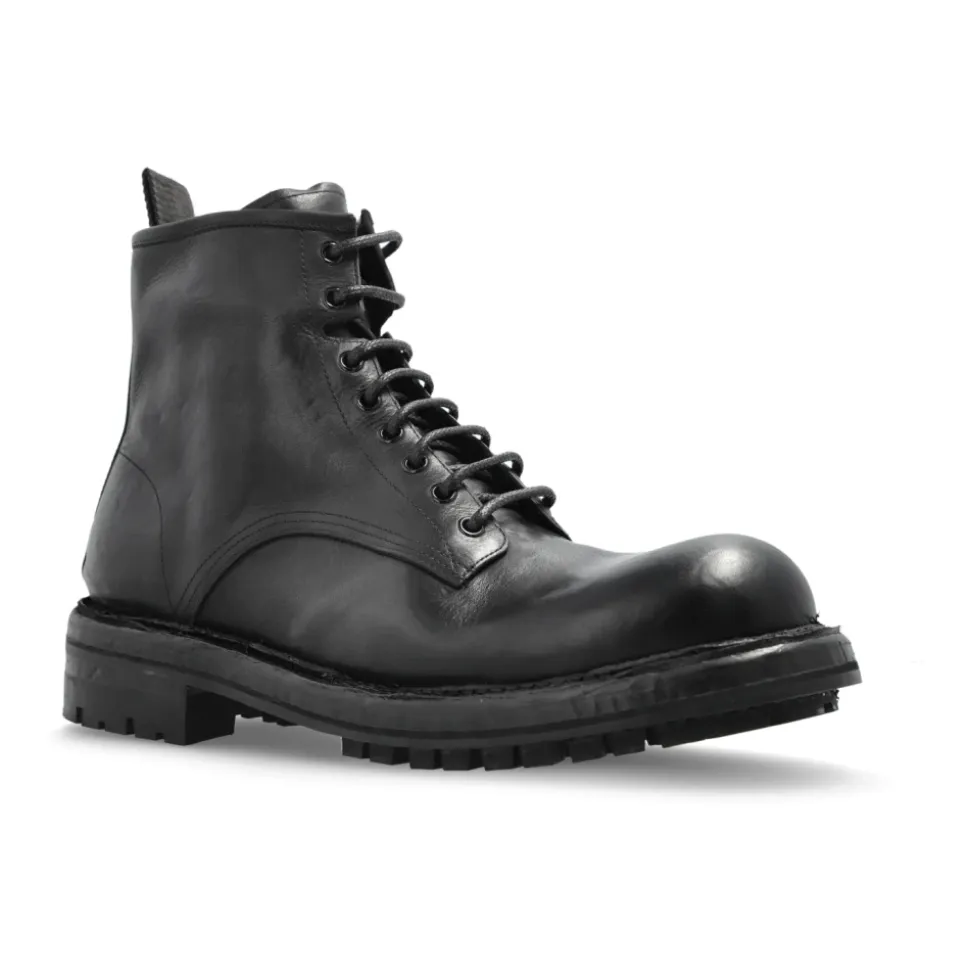 Leather ankle boots