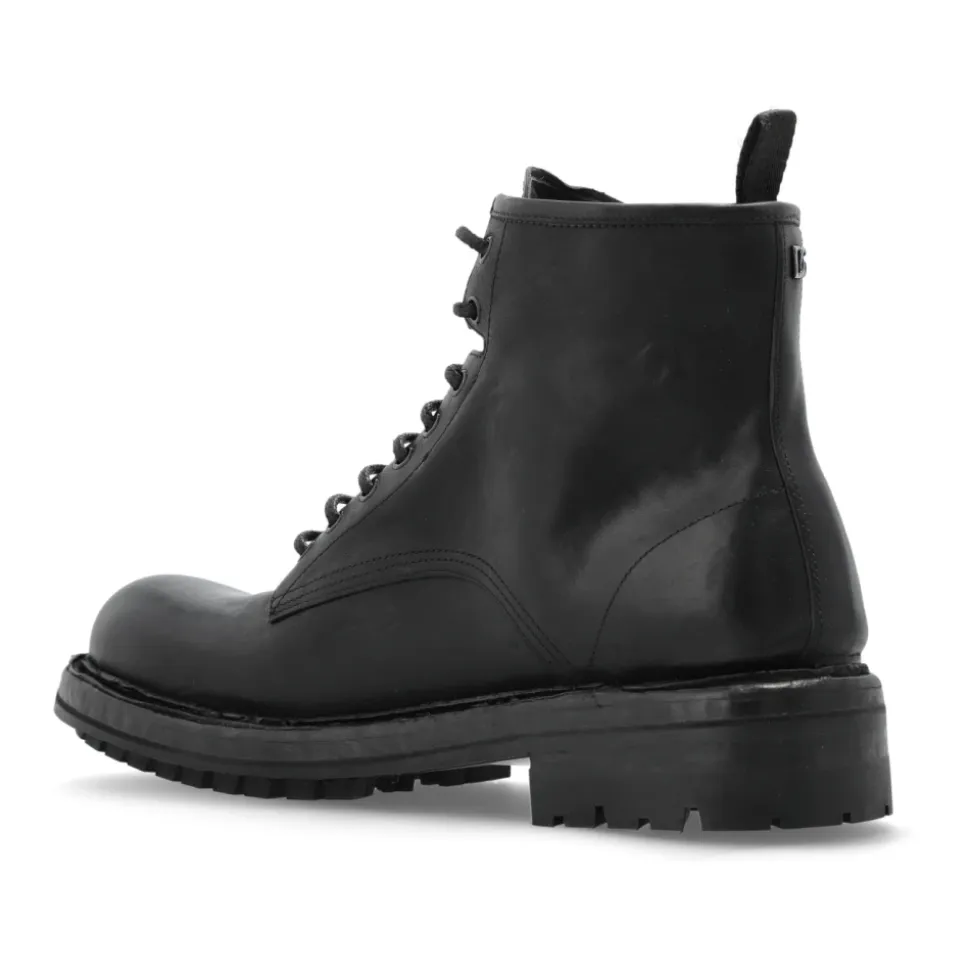 Leather ankle boots