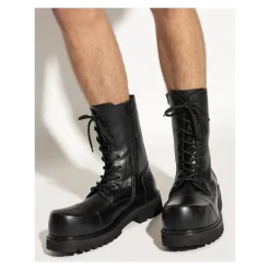 Leather ankle boots