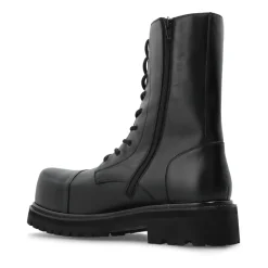 Leather ankle boots