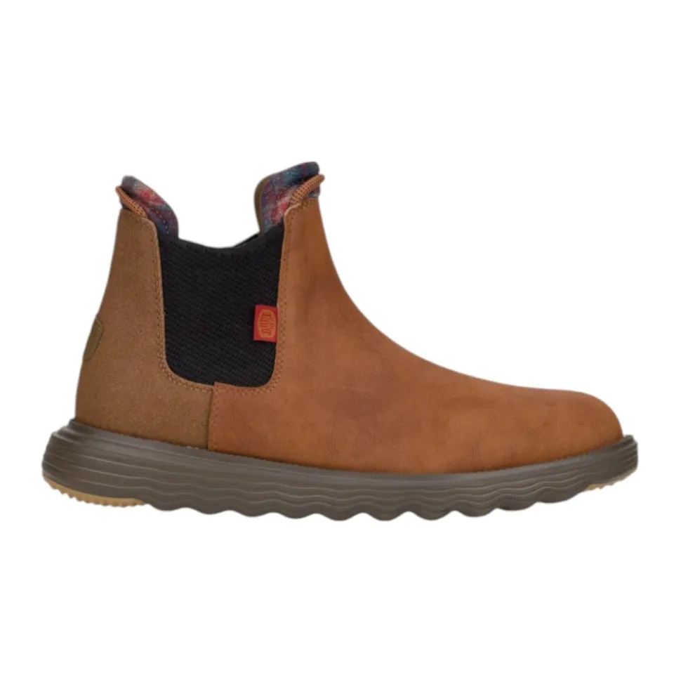 Leather ankle boots with elastic closure