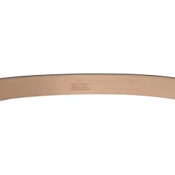 Leather Belt with Flag Ribbon
