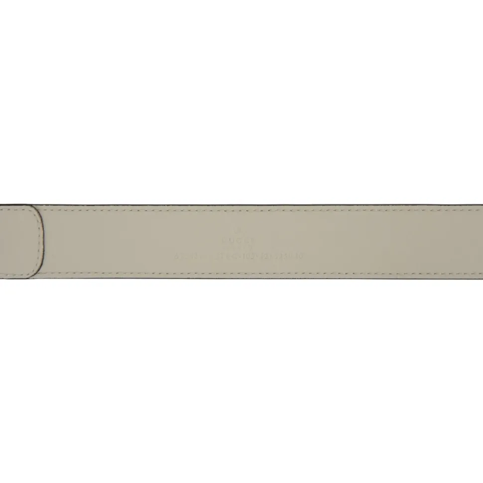 Leather Belt with GG Logo