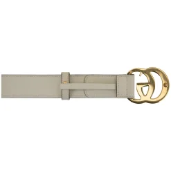 Leather Belt with GG Logo
