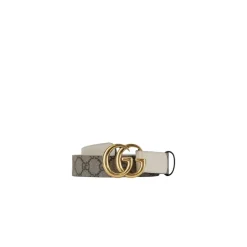 Leather Belt with GG Logo