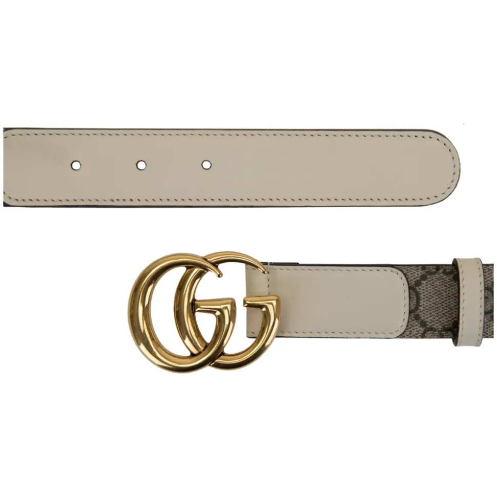 Leather Belt with GG Logo