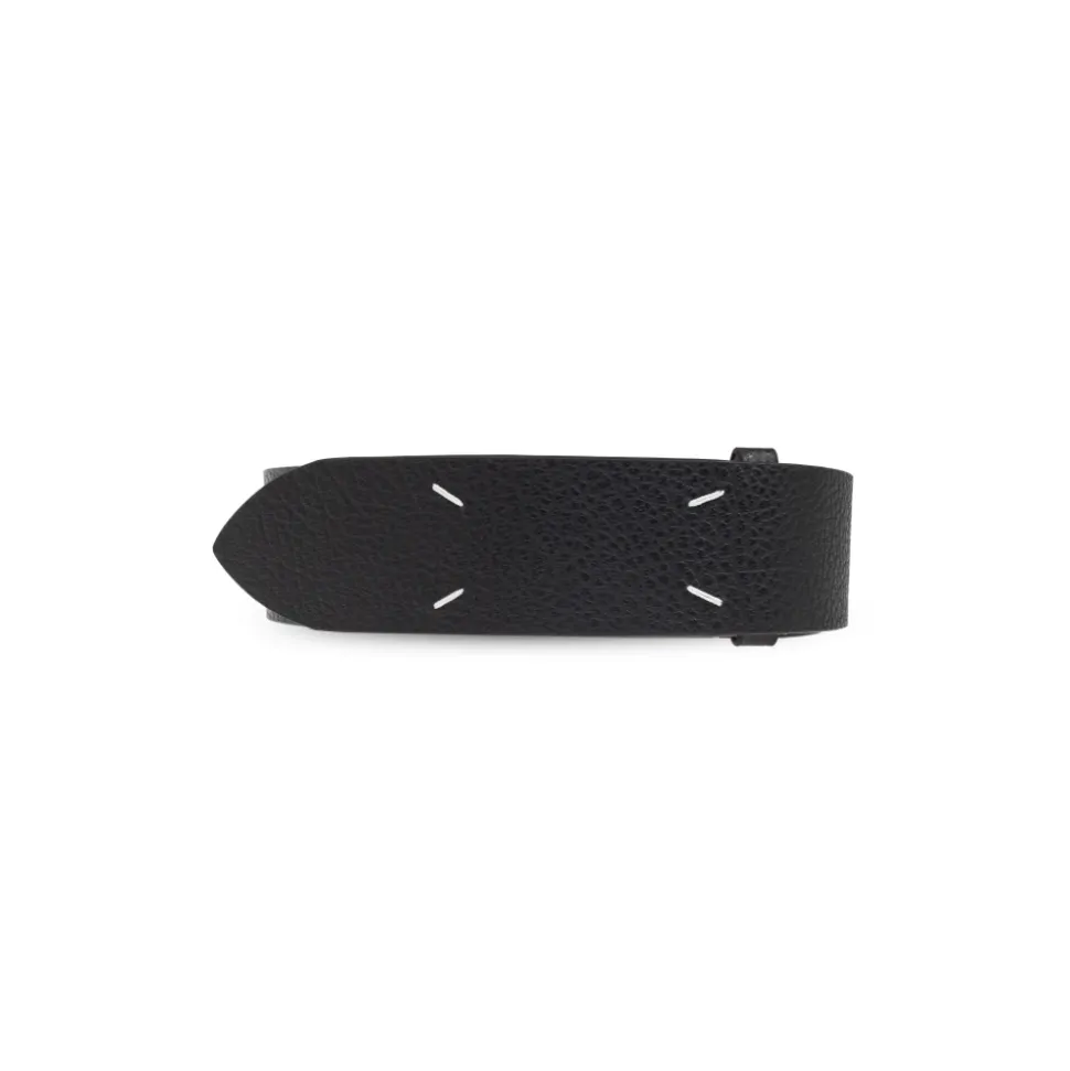 Leather Belt with Logo