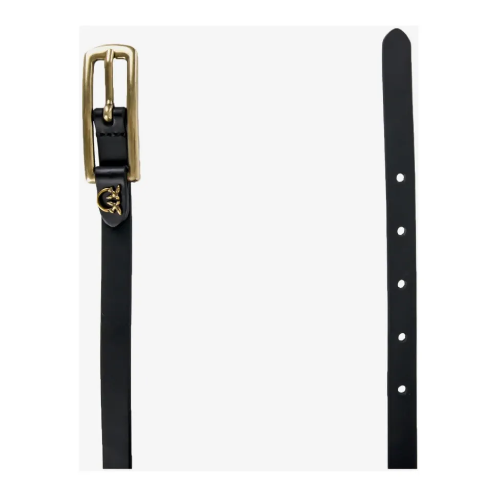 Leather Belt With Logo