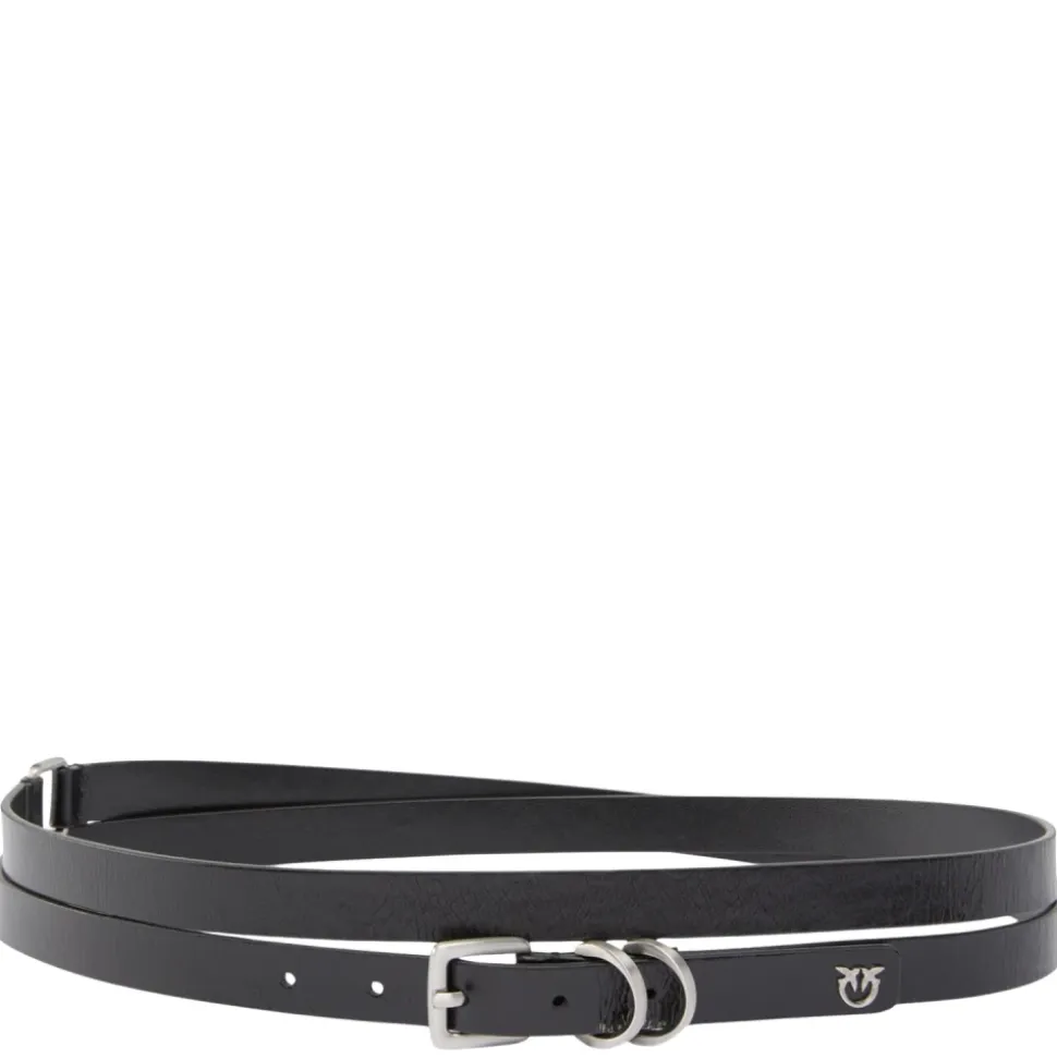 Leather Belt with Logo