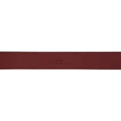 Leather Belt with Logo Buckle