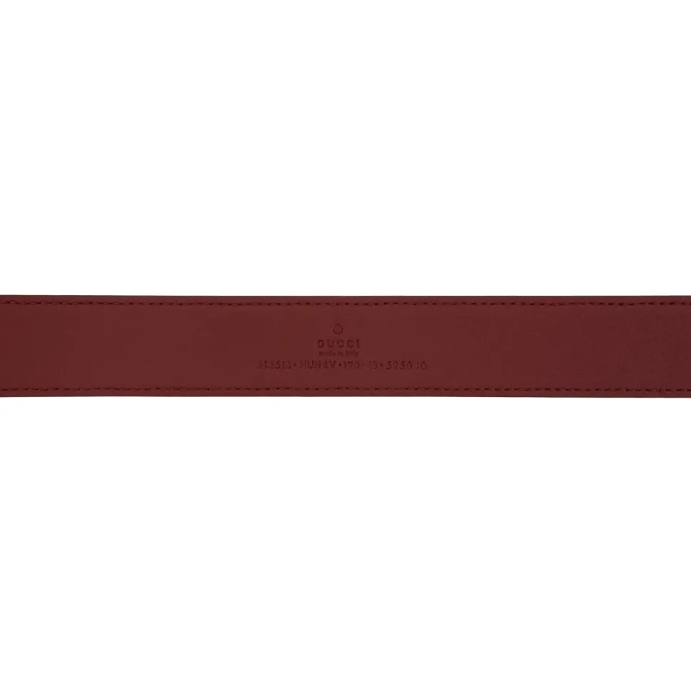 Leather Belt with Logo Buckle