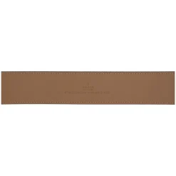 Leather Belt with Logo Buckle