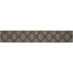 Leather Belt with Logo Buckle