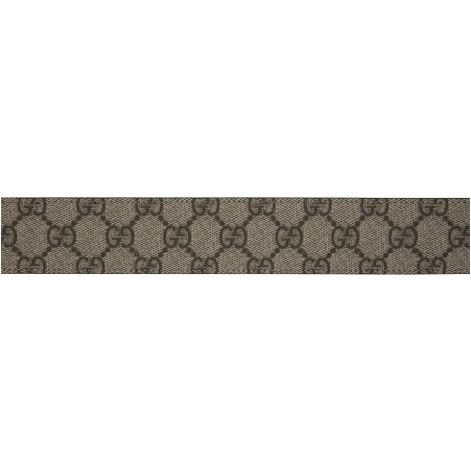 Leather Belt with Logo Buckle
