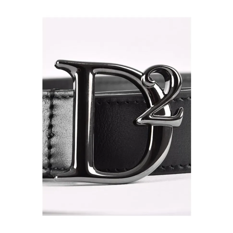 Leather Belt with Metal Buckle