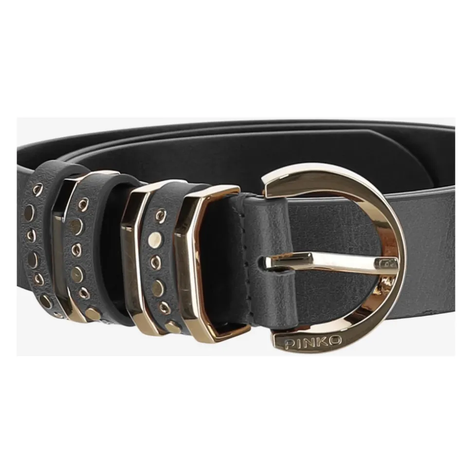 Leather Belt with Studs