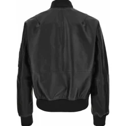Leather Bomber Jacket