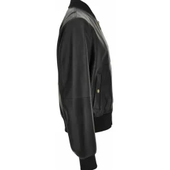 Leather Bomber Jacket