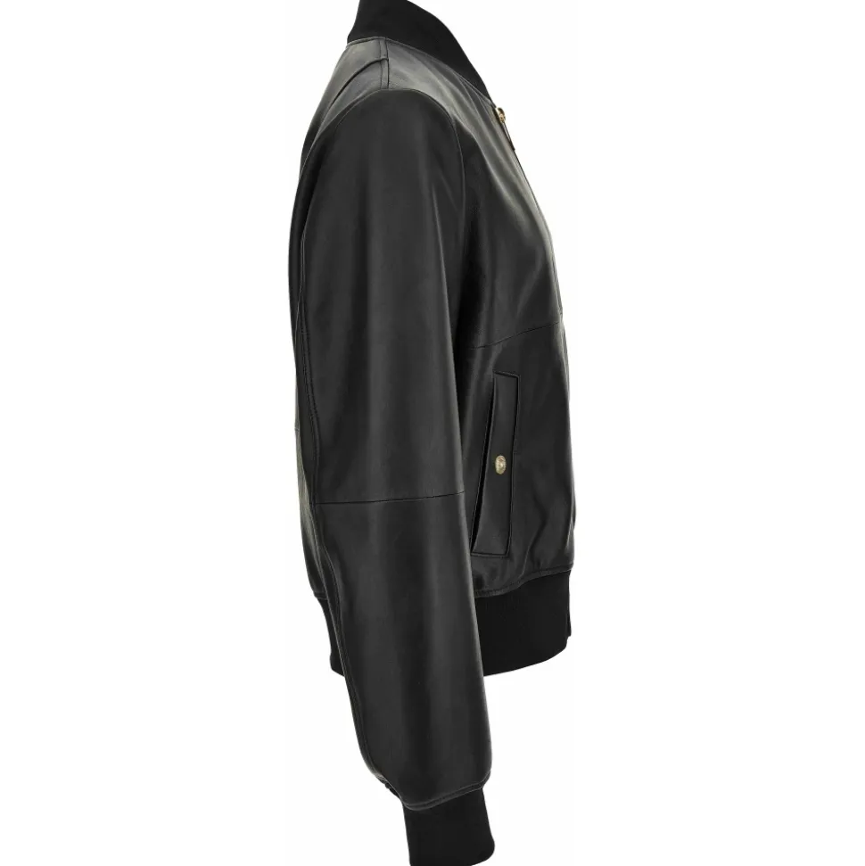 Leather Bomber Jacket