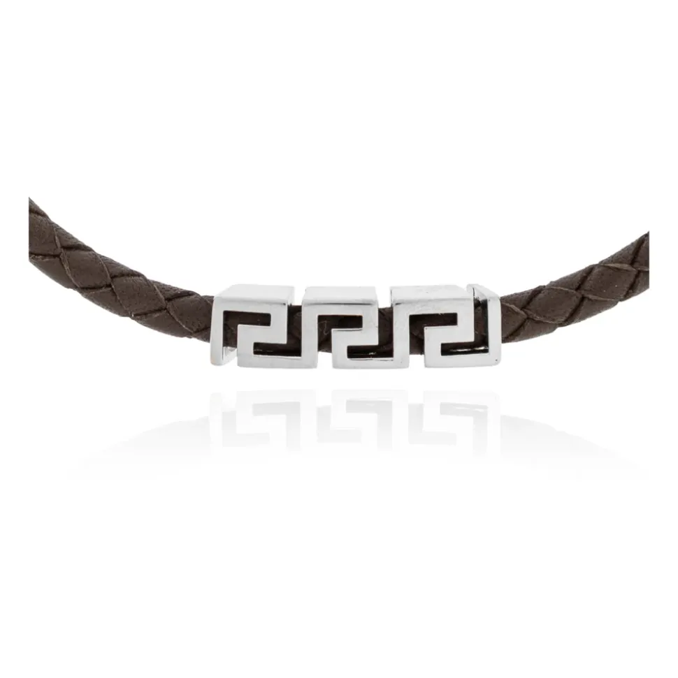 Leather Bracelet With Logo